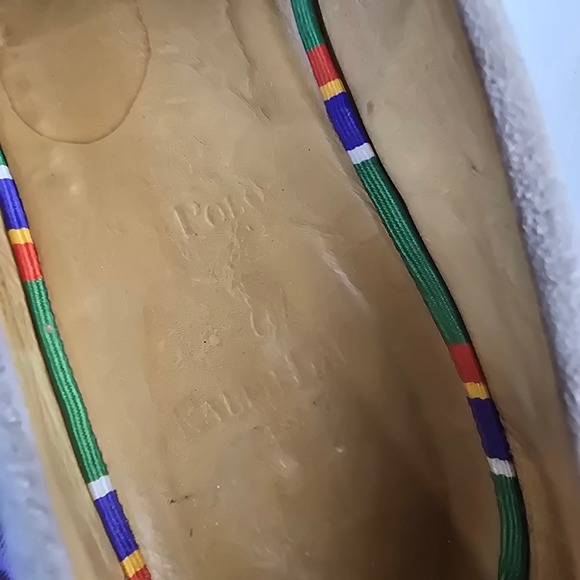 Polo Ralph Lauren Mens 10 Suede Leather Penny Loafers Shoes Brick Rubber Sole - Picture 10 of 11